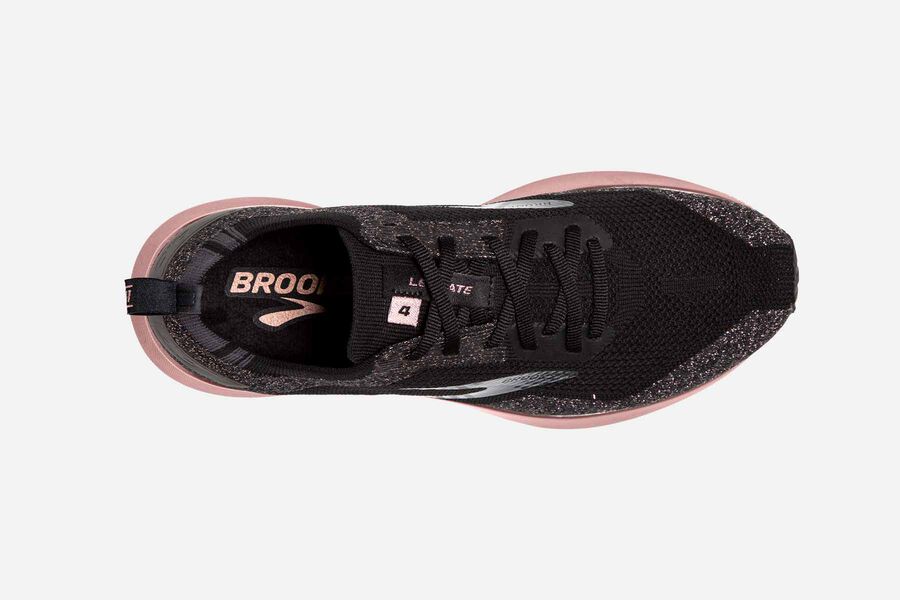 Brooks Levitate 4 Road Running Shoes Womens Black/Pink 239106-QTM